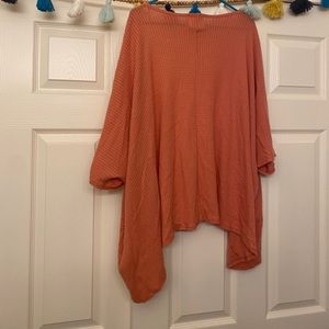Orange/peach shrug